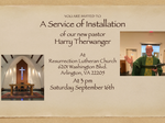 pastor installation invite